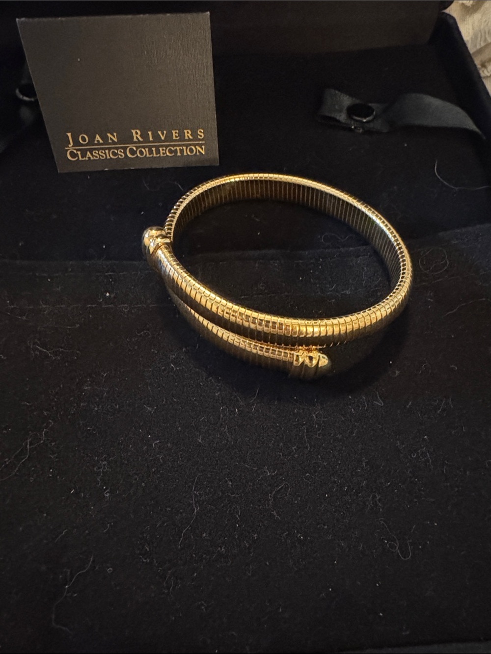 Rare Joan River tubogas wrapped gold braclet